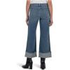 KUT from the Kloth Women’s Meg High Rise Fab Ab Wide Legs Roll Up Regular Hem(Incontrovertible)