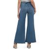KUT from the Kloth Women’s Ryan High Rise Fab Ab Super Wide Leg Raw Hem(Adaptability With Medium Base Wash)