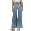 KUT from the Kloth Women’s Ryan High Rise Fab Ab Super Wide Leg Raw Hem(Generosity)
