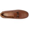Marc Joseph New York Men’s Casual Hands Free Slip on Buckle Loafers(Cognac Faux Leather)