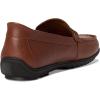 Marc Joseph New York Men’s Casual Hands Free Slip on Buckle Loafers(Cognac Faux Leather)