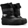 SOREL – Youth Snow Commander Snow Boots for Kids(Black  Charcoal)