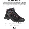 Salewa Men’s Alp Mate Mid Waterproof Trekking & Hiking Boot(Black Out/Fluo Orange)