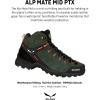 Salewa Men’s Alp Mate Mid Waterproof Trekking & Hiking Boot(Thyme/Black)