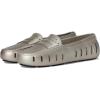 Floafers Womens Metallic Posh Driver(Pewter/Black)