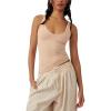 Free People Women’s Seamless V-Neck Cami(Pink Sand Dune)