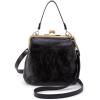 HOBO Alba Leather Crossbody Bag for Women with Vintage Design(Black)