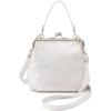 HOBO Alba Leather Crossbody Bag for Women with Vintage Design(Silver)