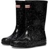 HUNTER Unisex-Child Original First Classic Giant Glitter Rain Boot(Black 2)