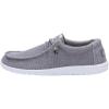 Hey Dude Men’s Wally Funk Mono | Men’s Shoes | Men Slip-on Loafers | Comfortable & Light-Weight(Grey White)