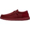 Hey Dude Men’s Wally Funk Mono | Men’s Shoes | Men Slip-on Loafers | Comfortable & Light-Weight(Red)
