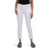 KUT from the Kloth Women’s Amy Crop Straight Leg Roll Up Fray Princess Seam(Optic White)