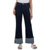 KUT from the Kloth Women’s Charlotte High Rise Fab Ab Wide Leg-roll Up(Distinguished With Euro Base Wash)