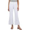 KUT from the Kloth Women’s Charlotte High Rise Fab Ab Wide Leg-roll Up(Optic White)