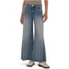 KUT from the Kloth Women’s Ryan High Rise Fab Ab Super Wide Leg Raw Hem(Believe)