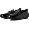 Marc Joseph New York Men’s Casual Hands Free Slip on Buckle Loafers(Black Leather)