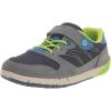 Merrell Unisex-Child Bare Steps A83 Sneaker(Navy/Green)