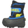 SOREL – Youth Snow Commander Snow Boots for Kids(Black  Super Blue)