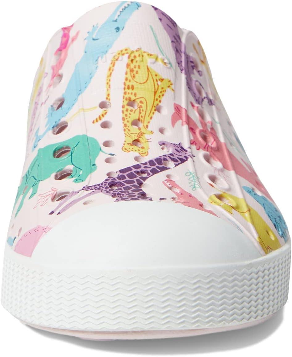 imageNative Shoes Kids Unisex Jefferson Sugarlite Print Little KidMilk PinkShell WhiteSea Fan Safari Friends