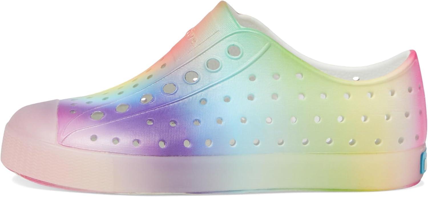 imageNative Shoes UnisexChild Jefferson Print Little KidBig KidShell WhiteTranslucentRainbow Blur