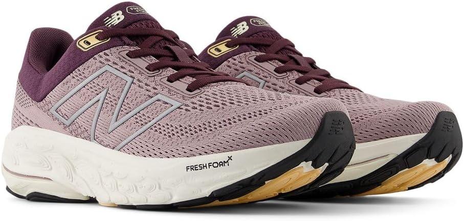 imageNew Balance Womens Fresh Foam X 860 V14Ice WinePlum BrownSilver Metallic