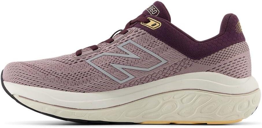 imageNew Balance Womens Fresh Foam X 860 V14Ice WinePlum BrownSilver Metallic
