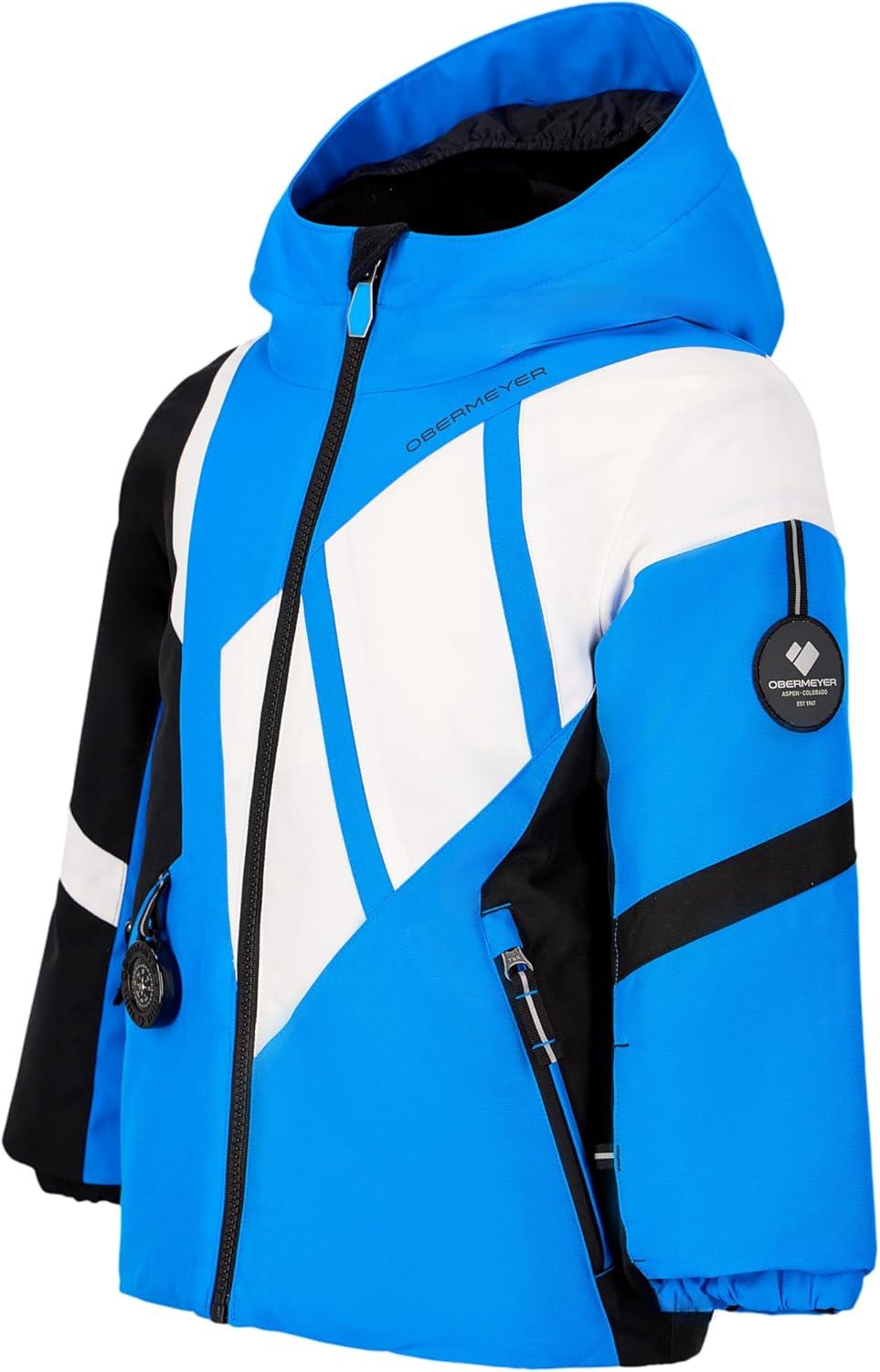 imageObermeyer Boys Orb Ski Jacket Insulated and Waterproof with Kids IGrow SystemBlue Vibes