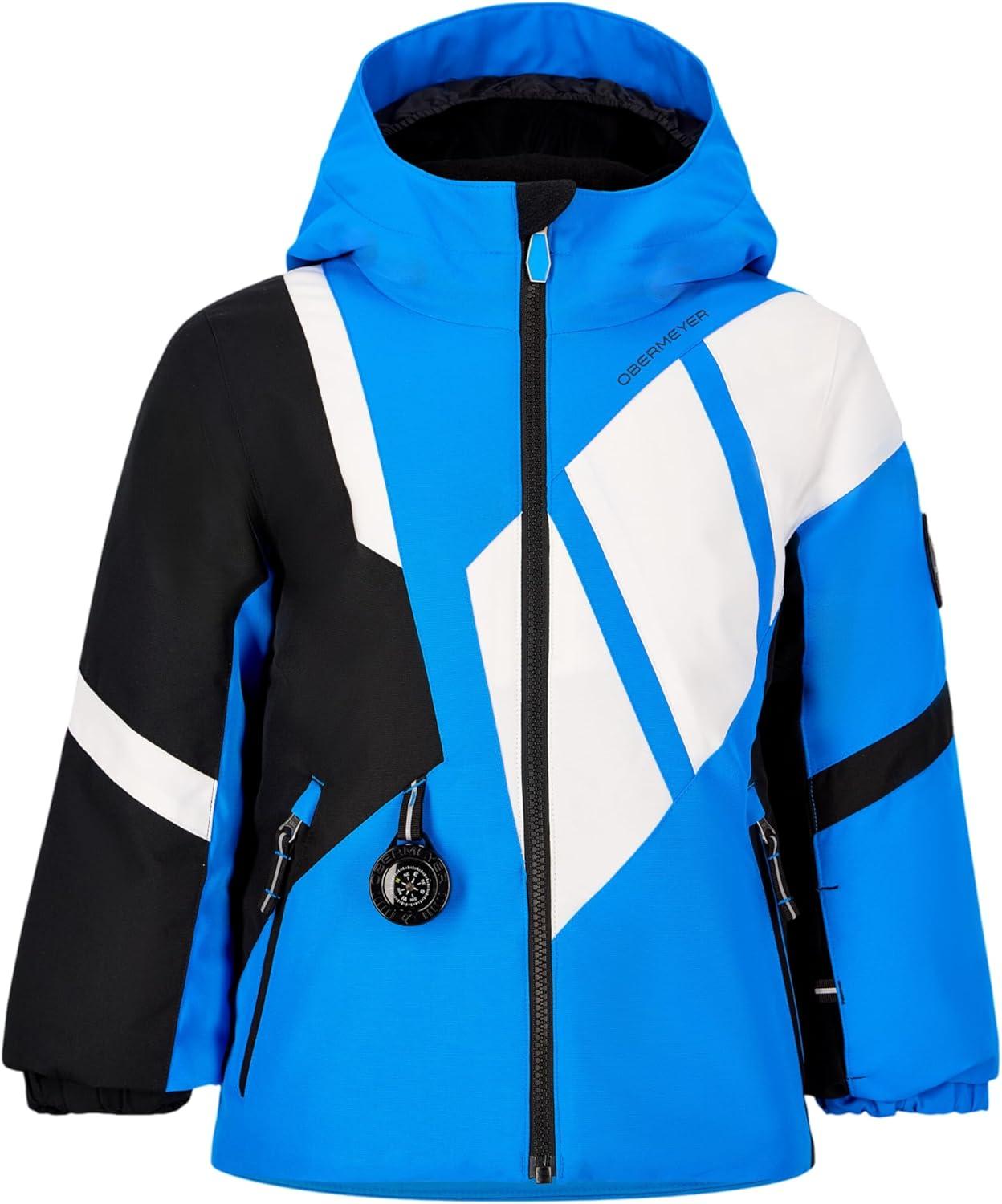 imageObermeyer Boys Orb Ski Jacket Insulated and Waterproof with Kids IGrow SystemBlue Vibes