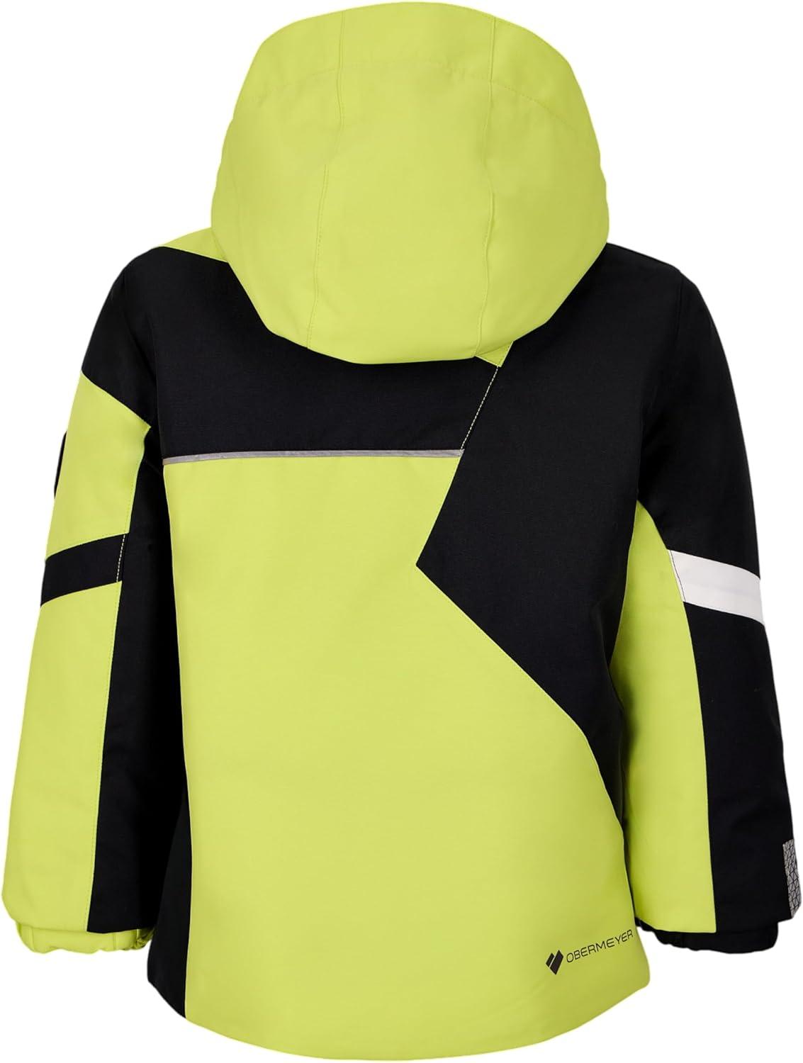 imageObermeyer Boys Orb Ski Jacket Insulated and Waterproof with Kids IGrow SystemYellow Chameleon