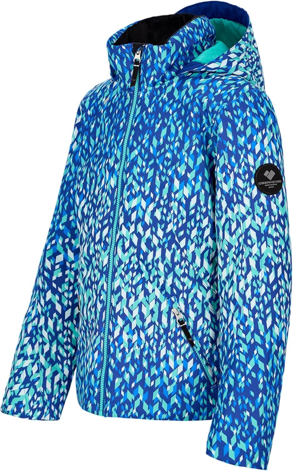 imageObermeyer Rylee Print Jacket Teen GirlsBlue Atmospheric Art