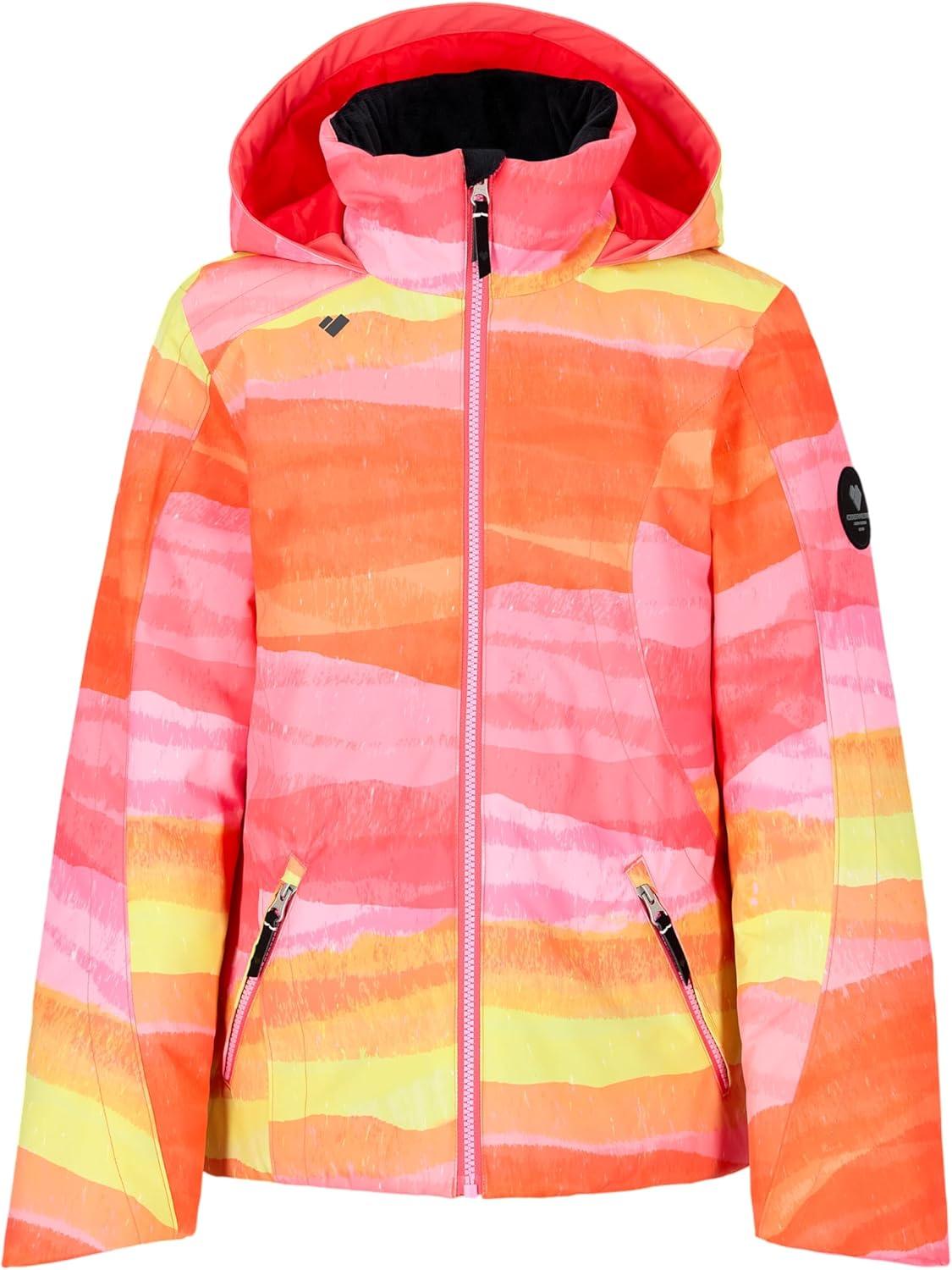 imageObermeyer Rylee Print Jacket Teen GirlsPink Mountain Sunrise