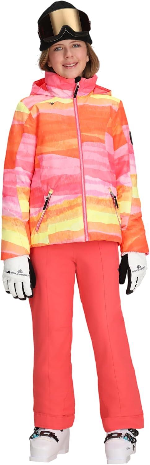 imageObermeyer Rylee Print Jacket Teen GirlsPink Mountain Sunrise