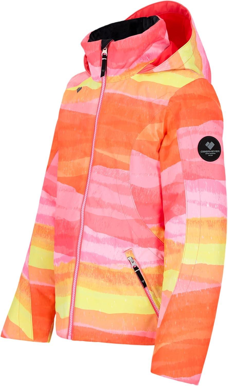 imageObermeyer Rylee Print Jacket Teen GirlsPink Mountain Sunrise