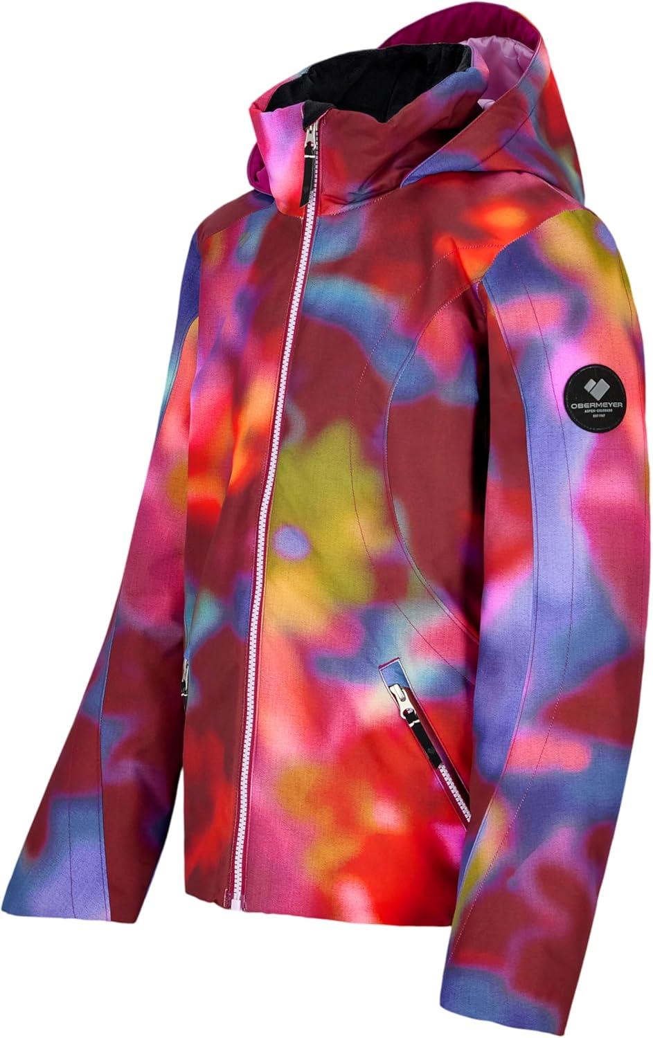 imageObermeyer Rylee Print Jacket Teen GirlsRed Pink Misteria Daze