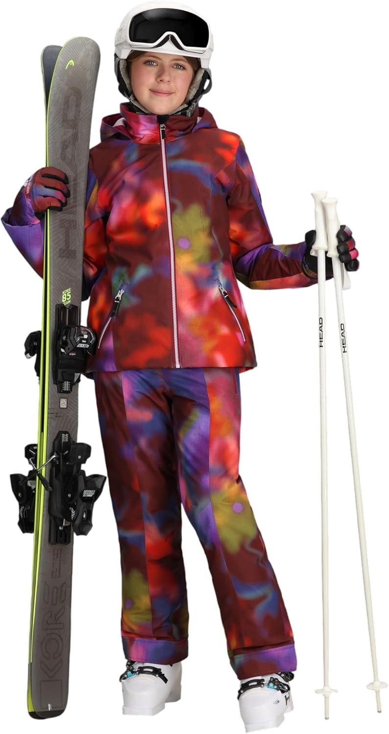 imageObermeyer Rylee Print Jacket Teen GirlsRed Pink Misteria Daze