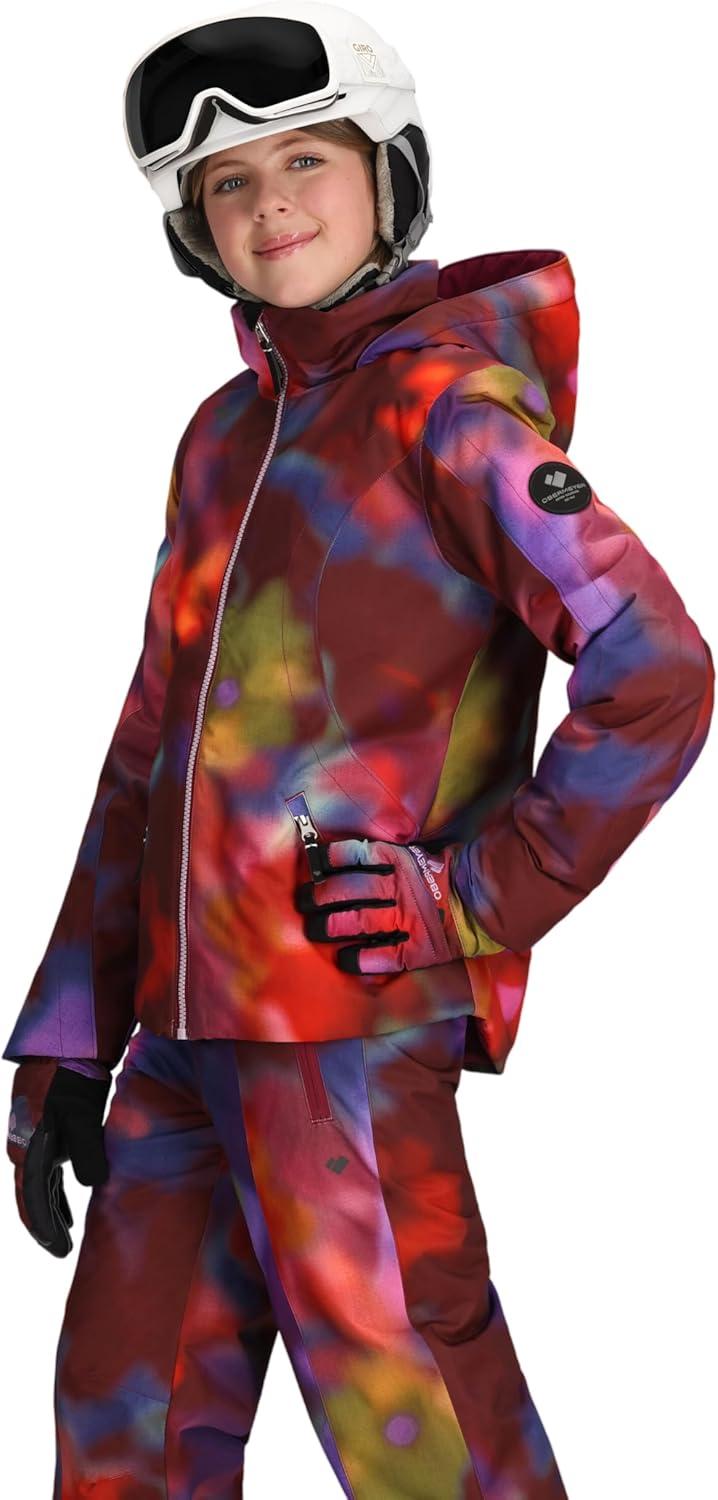 imageObermeyer Rylee Print Jacket Teen GirlsRed Pink Misteria Daze