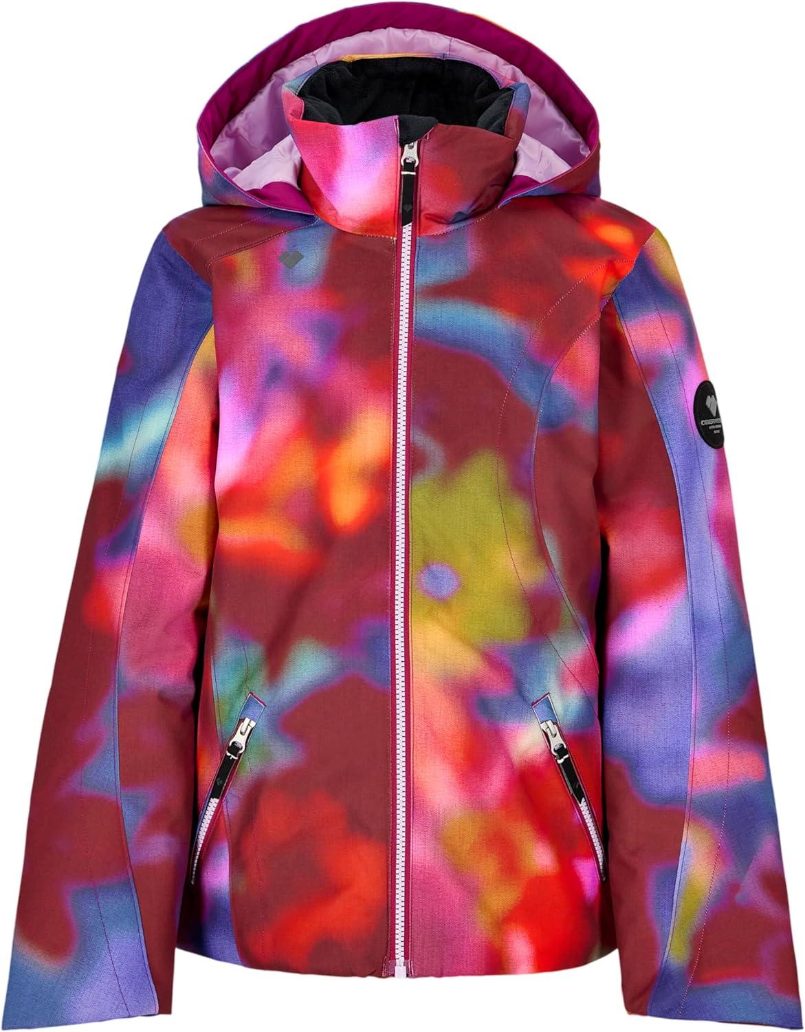 imageObermeyer Rylee Print Jacket Teen GirlsRed Pink Misteria Daze