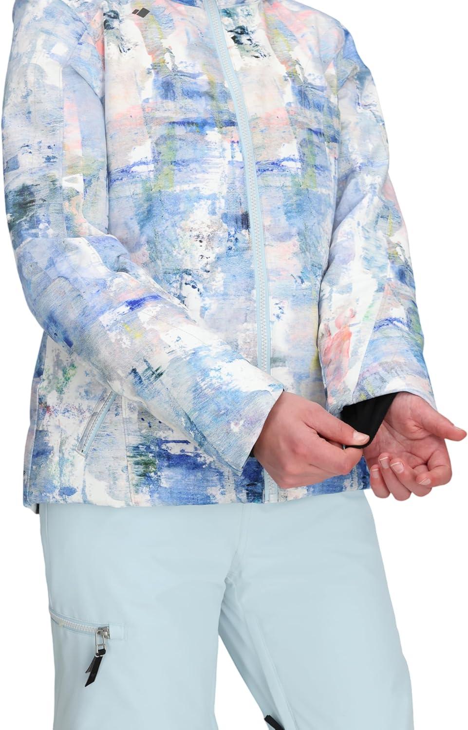 imageObermeyer Rylee Print Jacket Teen GirlsWhite Blue Tree Love