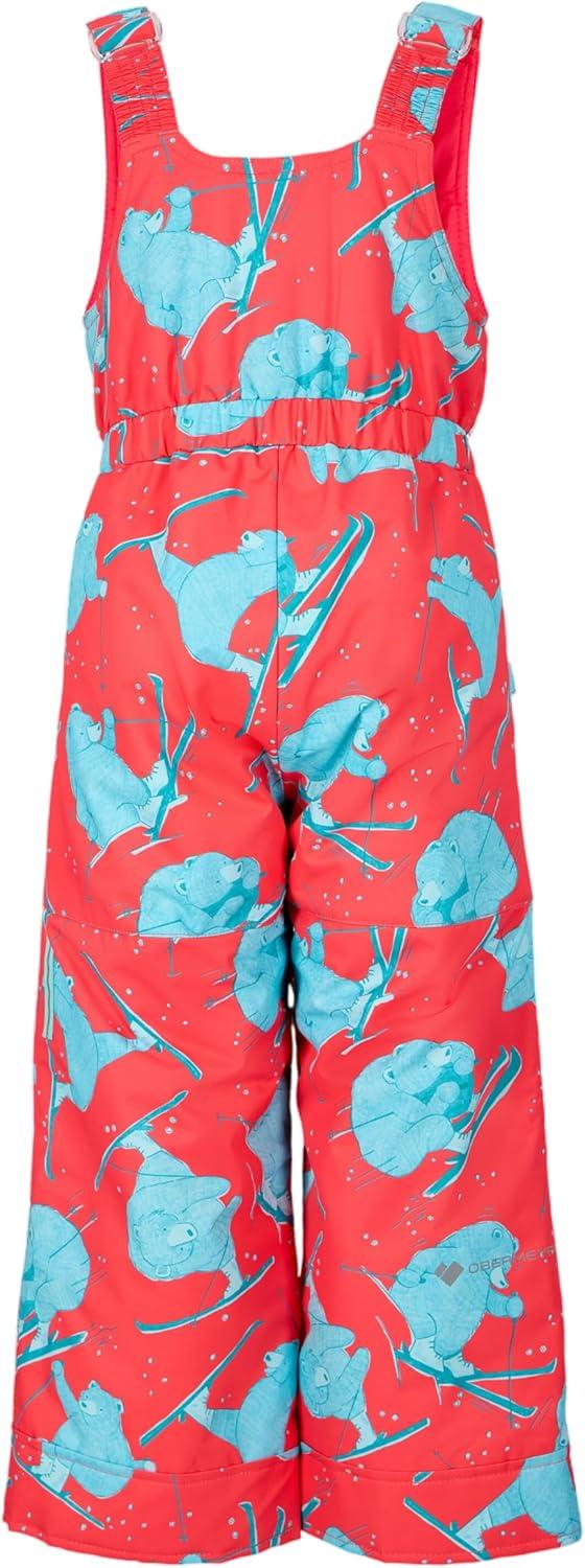 imageObermeyer Snoverall Print Bib Pants Kids GirlsPink Daffy Dayz