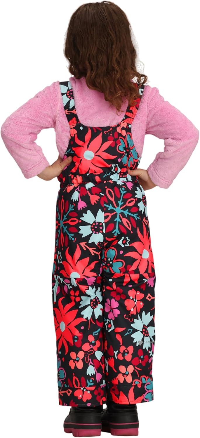 imageObermeyer Snoverall Print Bib Pants Kids GirlsPink Mary Garden