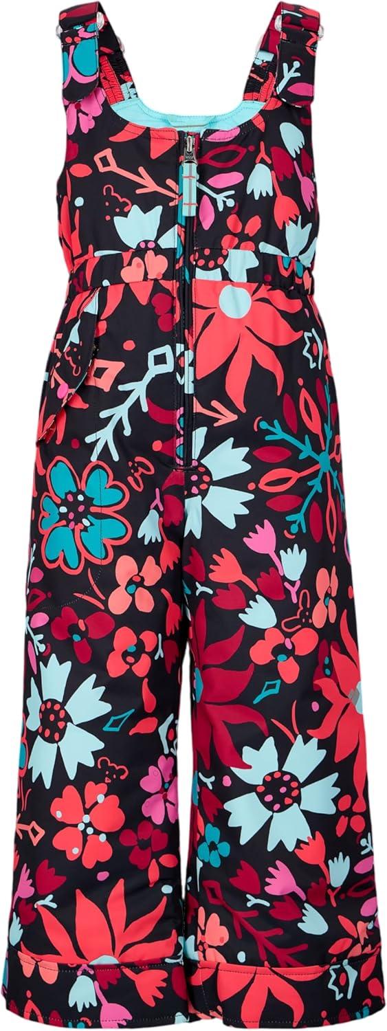 imageObermeyer Snoverall Print Bib Pants Kids GirlsPink Mary Garden