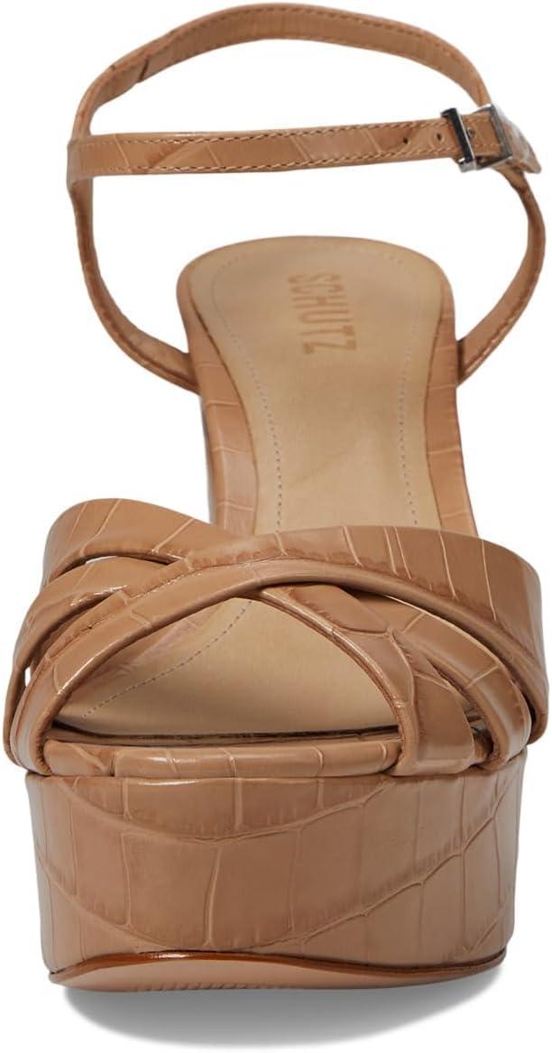 imageSCHUTZ Womens Keefa Platform Dress SandalTrue Beige