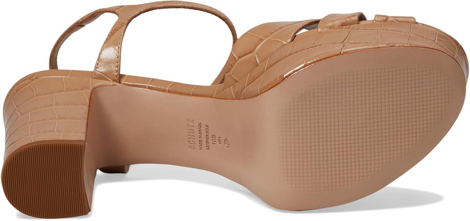 imageSCHUTZ Womens Keefa Platform Dress SandalTrue Beige