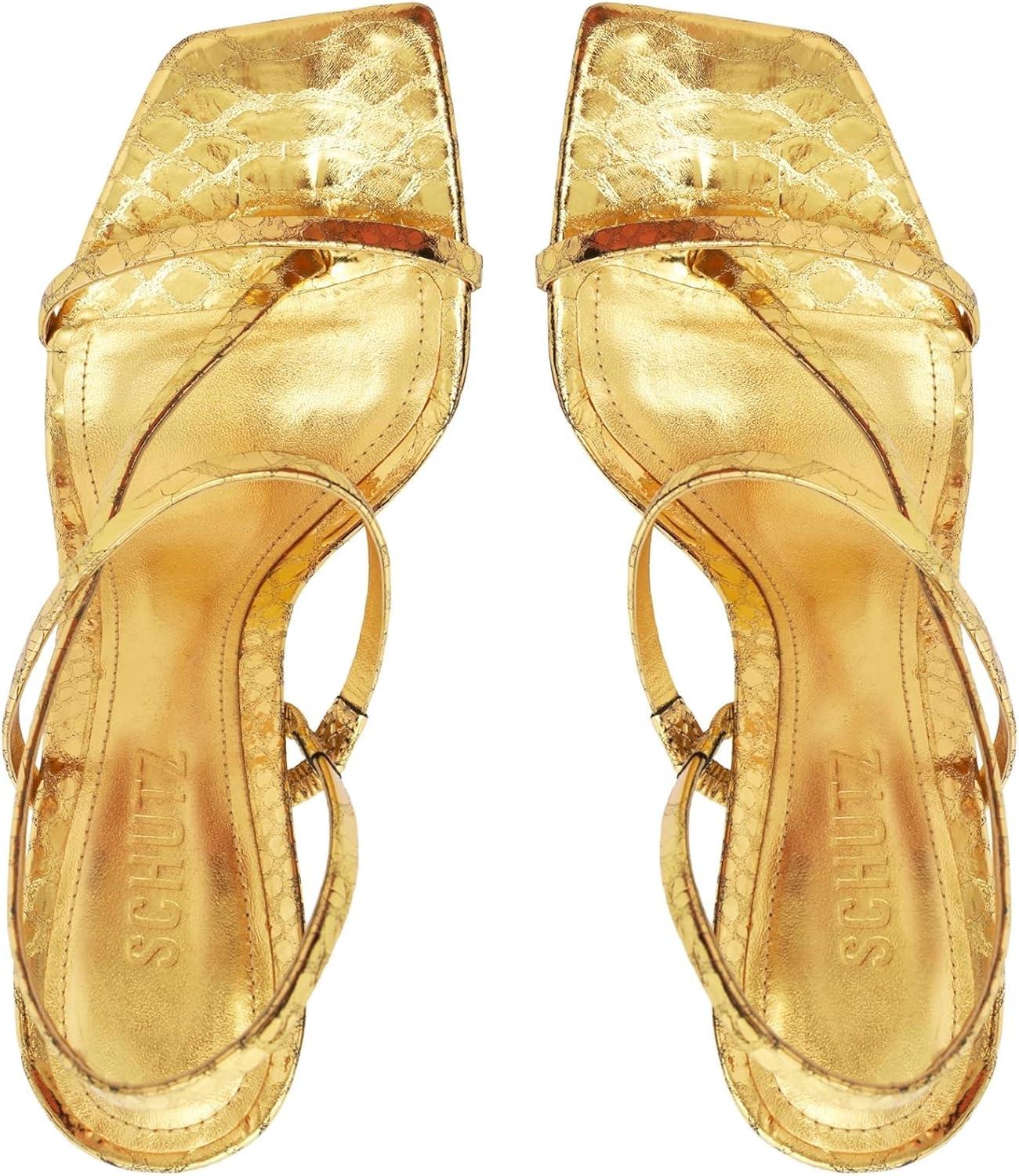 imageSCHUTZ womens Heloise HighOuro Claro Orch