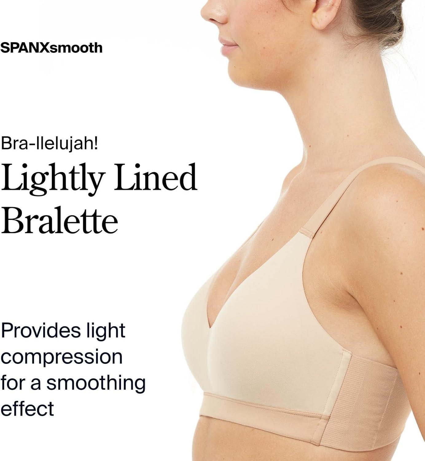 imageSPANX BraLlelujah Lightly Lined Bralette WireFree Comfortable Support Wireless DigFree StrapsNaked 20