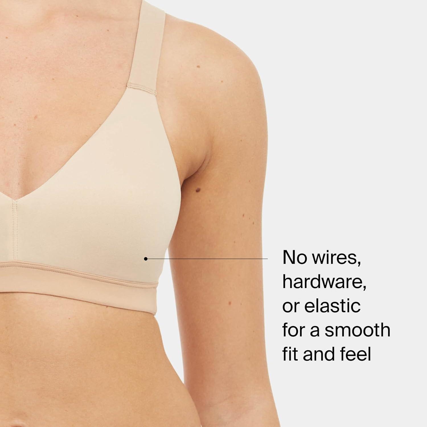 imageSPANX BraLlelujah Lightly Lined Bralette WireFree Comfortable Support Wireless DigFree StrapsNaked 20