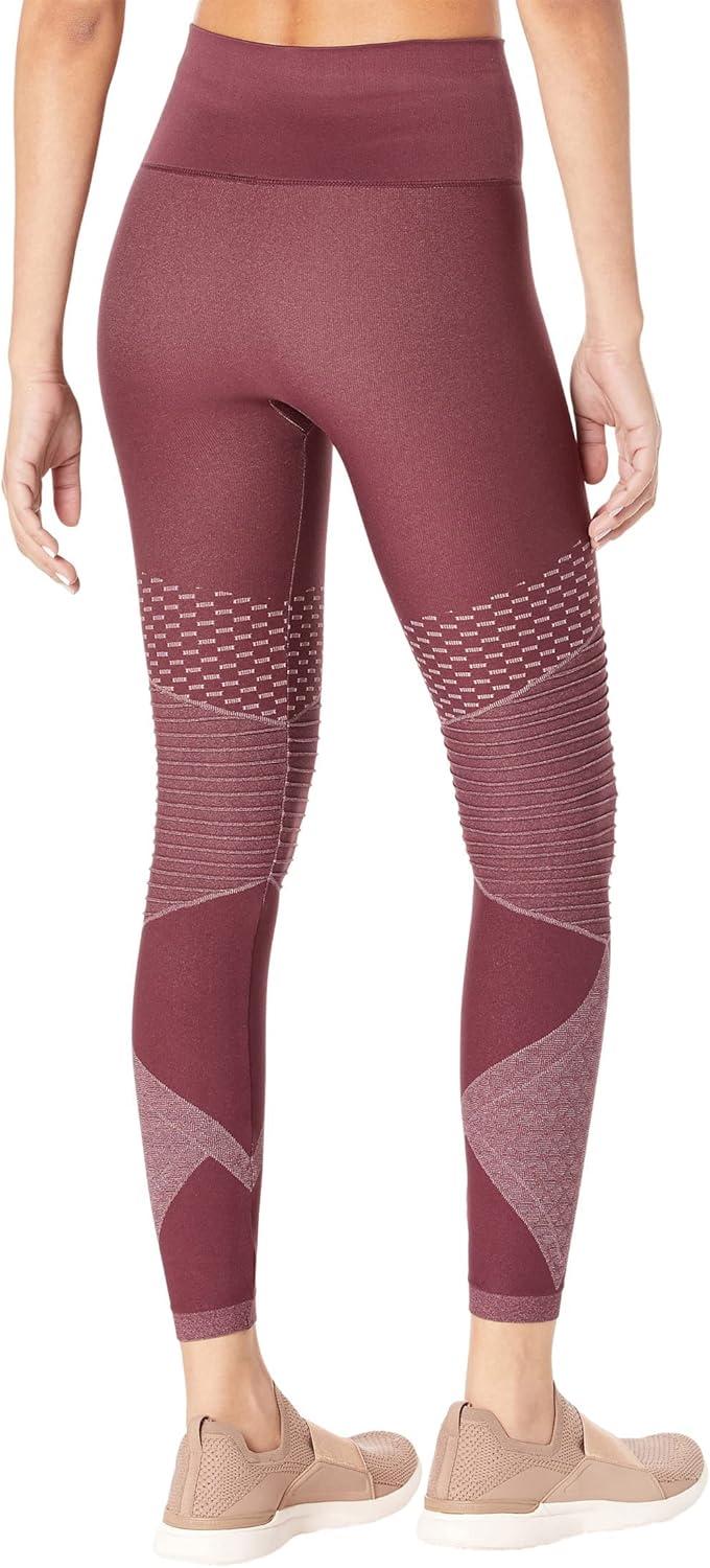 imageSPANX Seamless Leggings for Women Tummy Control Wine 1X One Size