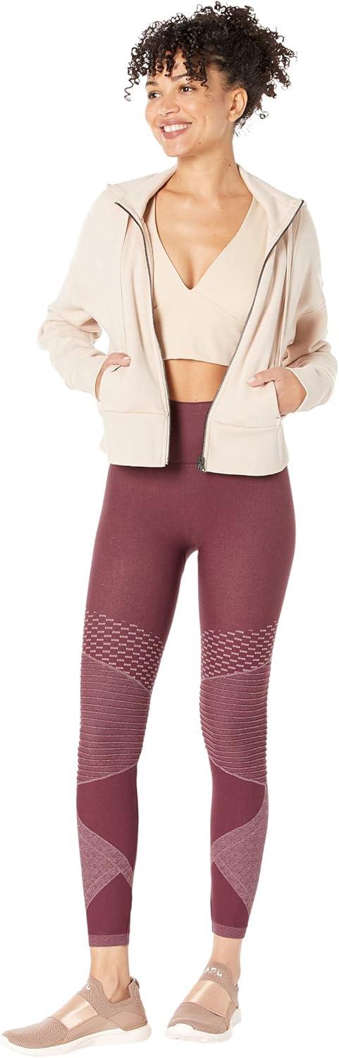 imageSPANX Seamless Leggings for Women Tummy Control Wine 1X One Size