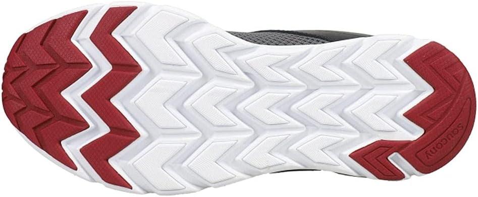 imageSaucony UnisexChild Axon Running ShoeGreyNavyMaroon