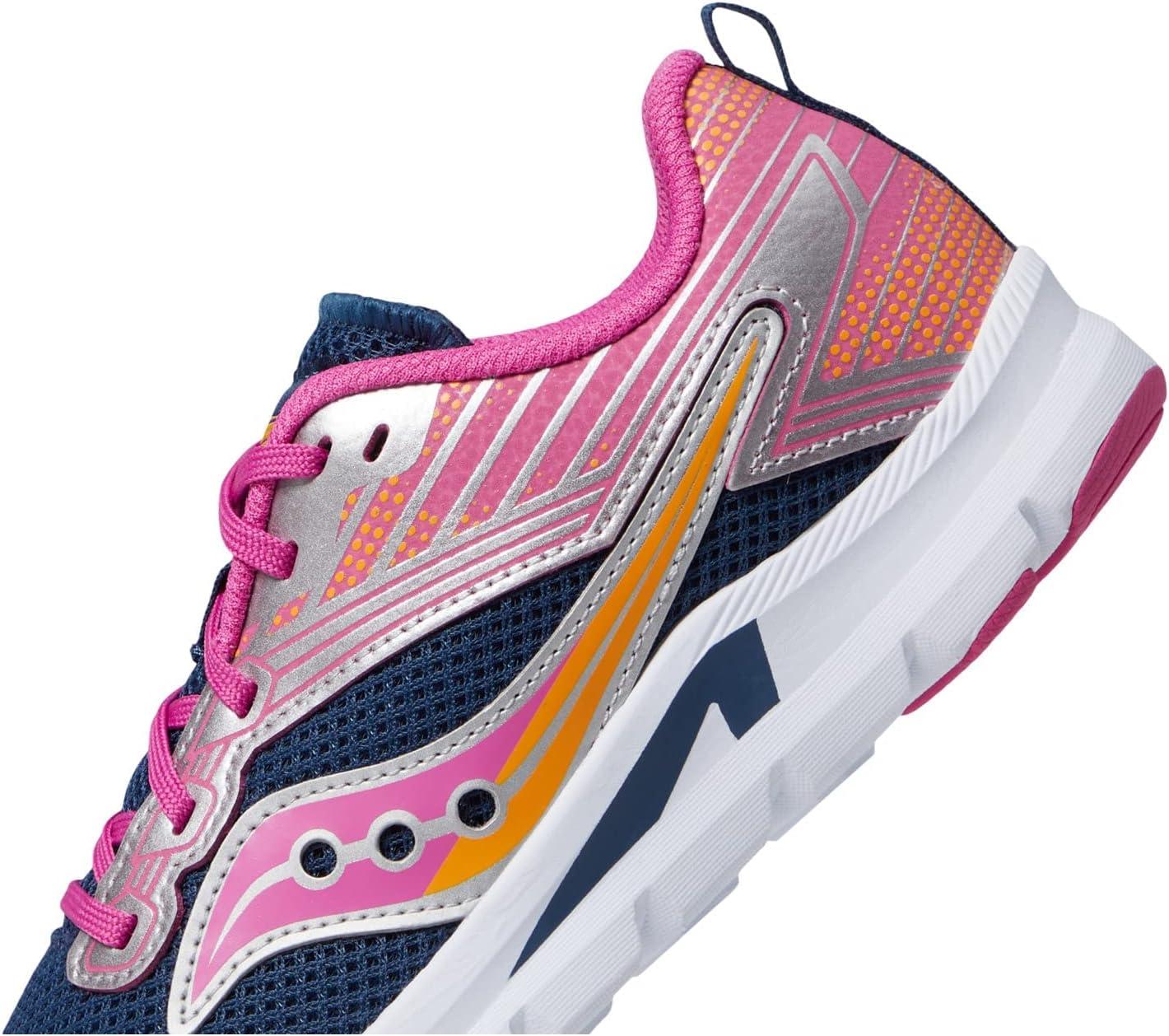 imageSaucony UnisexChild Axon Running ShoeNavyPink